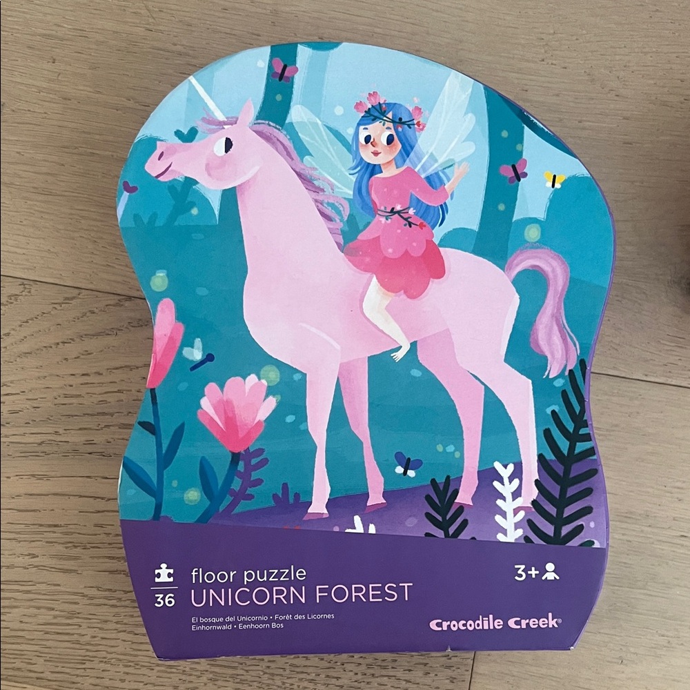 Crocodile Creek Unicorn Forest Floor Puzzle